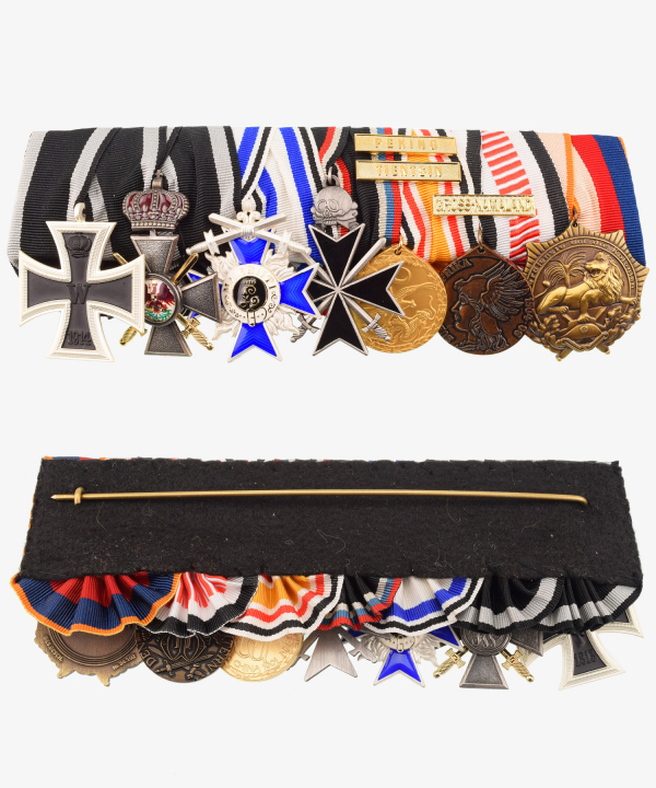 Order bar, Freikorps, Awaloff Cross, Red Eagle, China, South West Africa, Order of the Lion